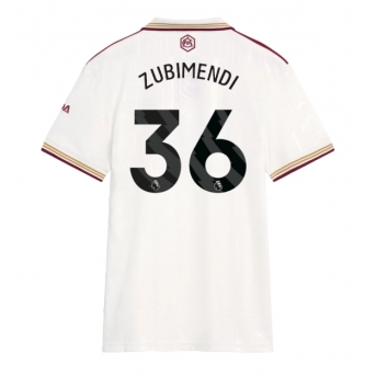 Arsenal Martin Zubimendi #36 Maglia Gara Terza Repliche 2025-26 Donna Maniche Corte